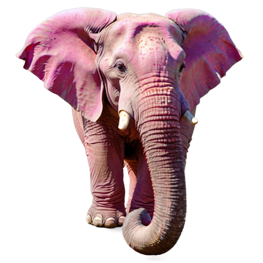 Pink Elephant At Sunset Png Jjr82 PNG Image