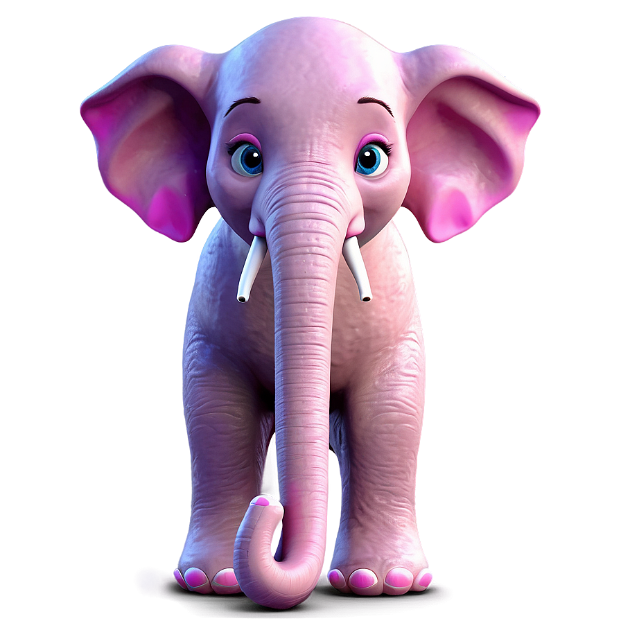 Pink Elephant Cartoon Png 21 PNG Image