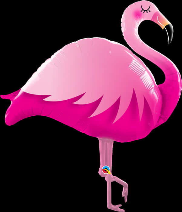 Pink Flamingo Balloon Isolated PNG Image