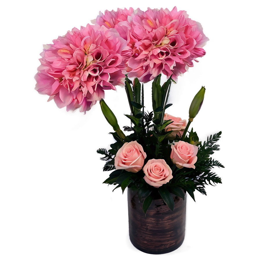 Pink Floral Arrangement Png Qgt28 PNG Image