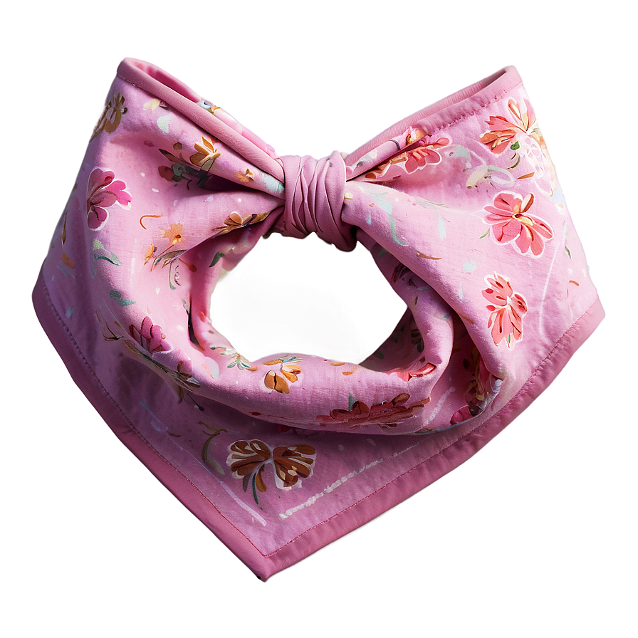 Pink Floral Bandana Png 35 PNG Image