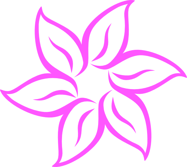 Pink Floral Graphic Design PNG Image