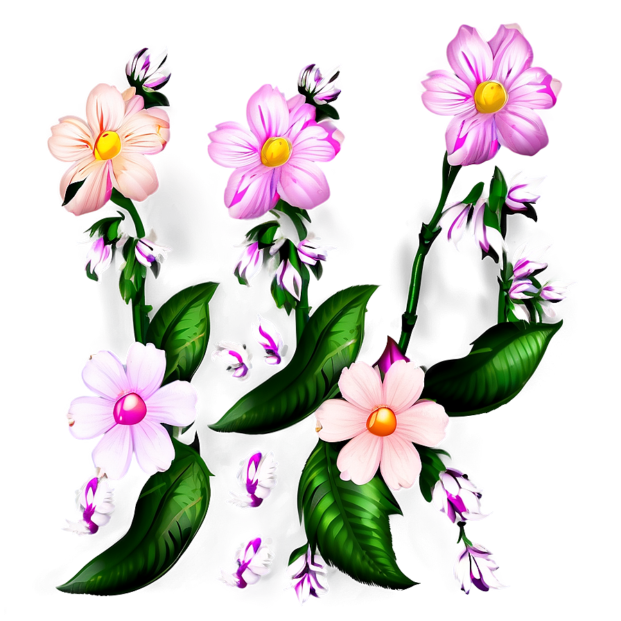 Pink Flowers Wallpaper Png 26 PNG Image