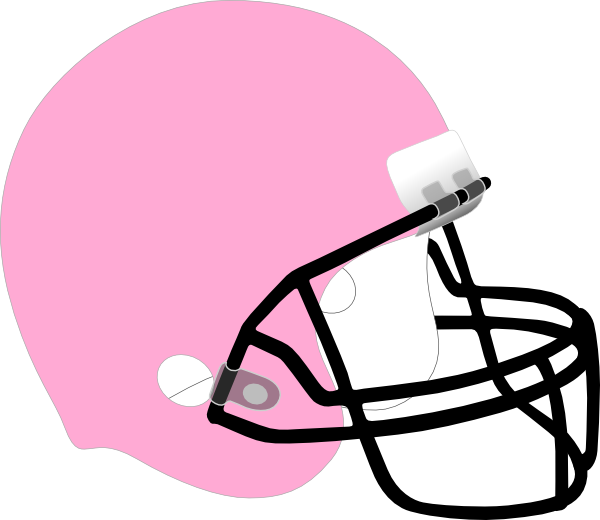 Pink Football Helmet Clipart PNG Image