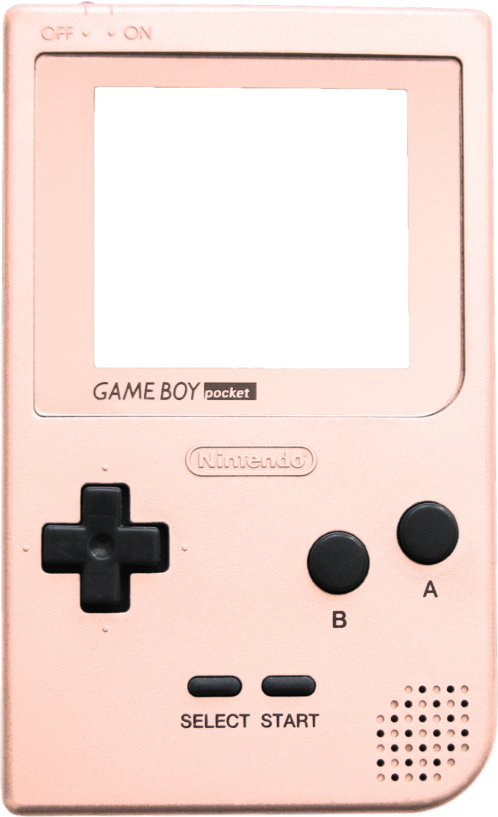 Pink_ Game Boy_ Pocket_ Nintendo PNG Image