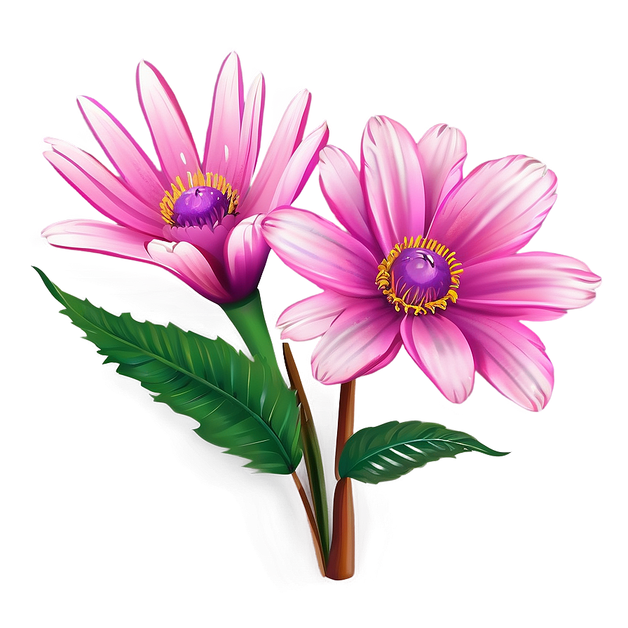 Pink Garden Flower Png Ubo PNG Image