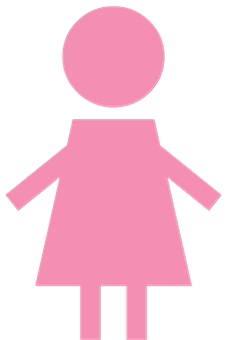 Pink Girl Symbol PNG Image