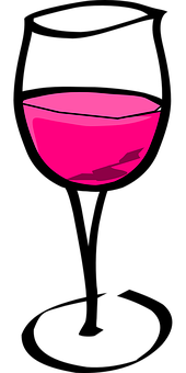 Pink Glass Bowl Vector PNG Image