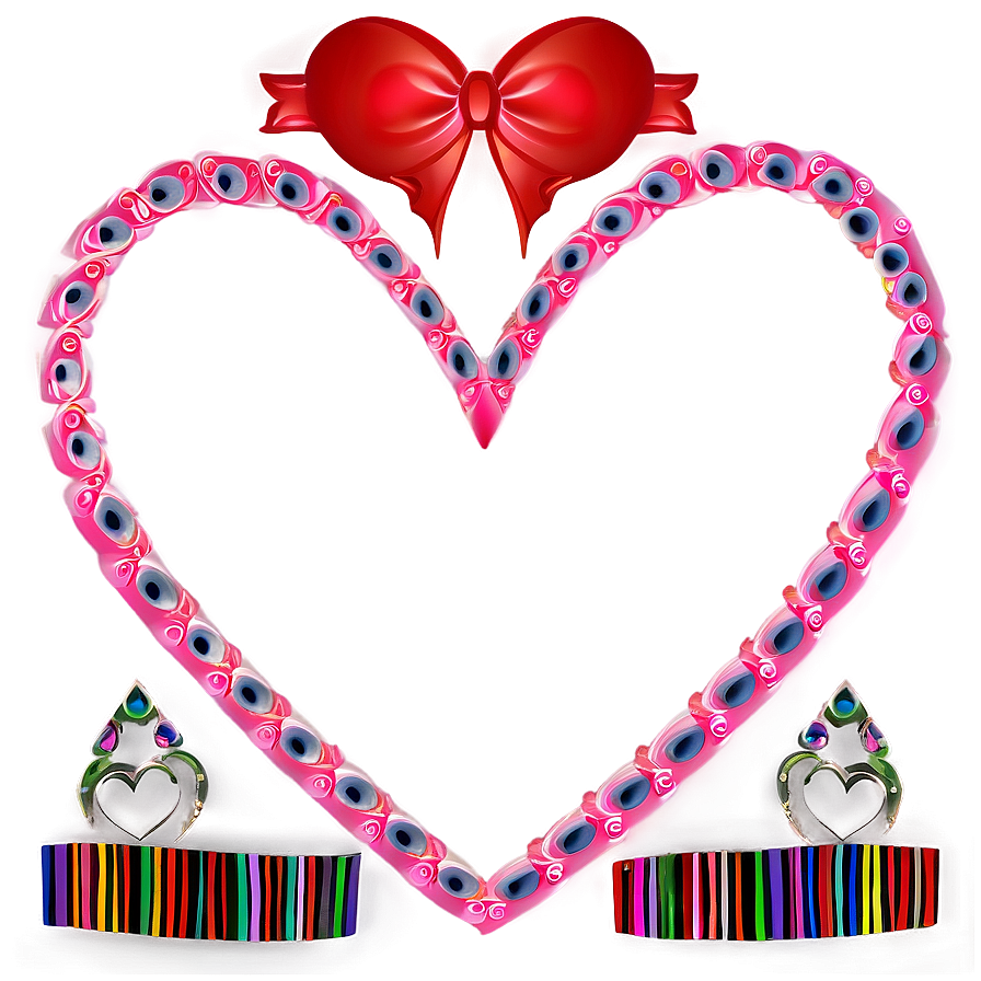 Pink Heart Border Png 69 PNG Image