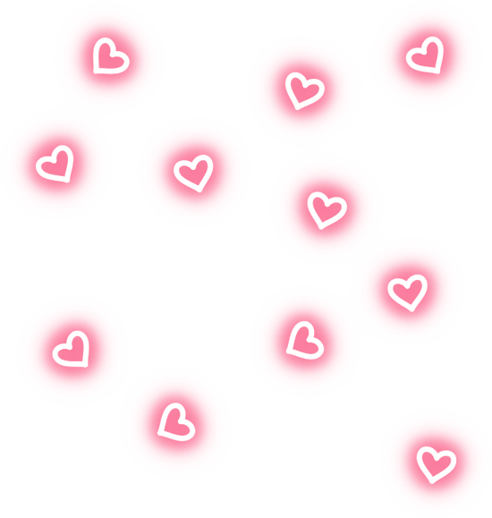 Pink Heart Bubbles Sticker Overlay PNG Image