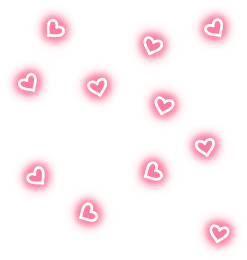 Pink Heart Bubbles Stickers PNG Image