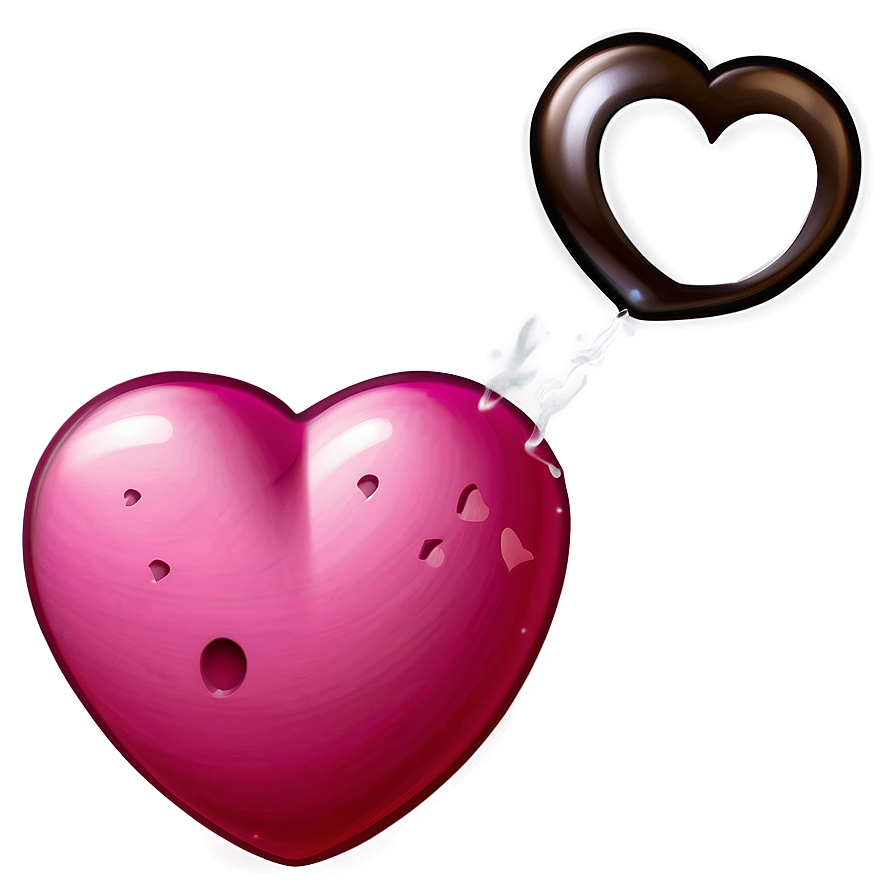 Pink Heart Emoji Sticker Png 11 PNG Image