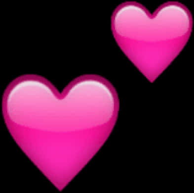 Pink_ Heart_ Emojis_ Trio PNG Image