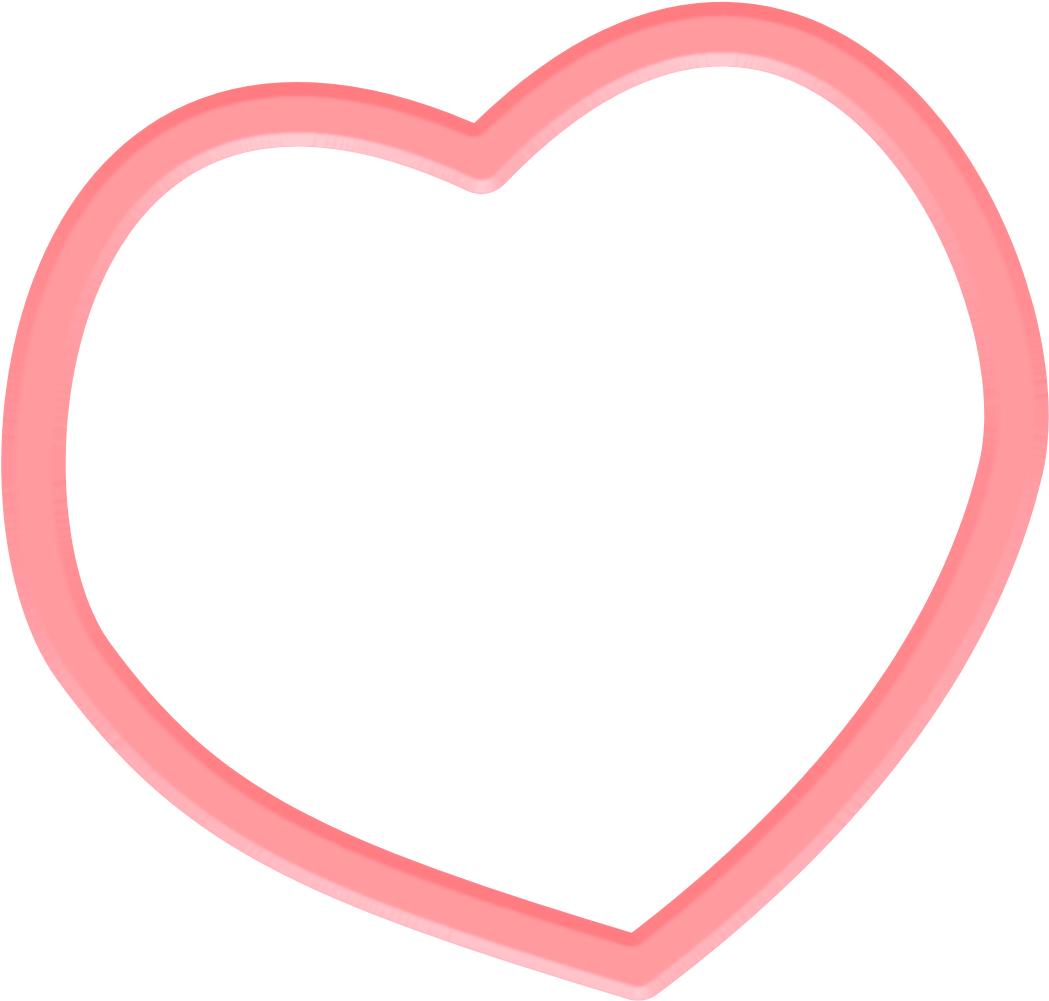 Pink Heart Frame Graphic PNG Image