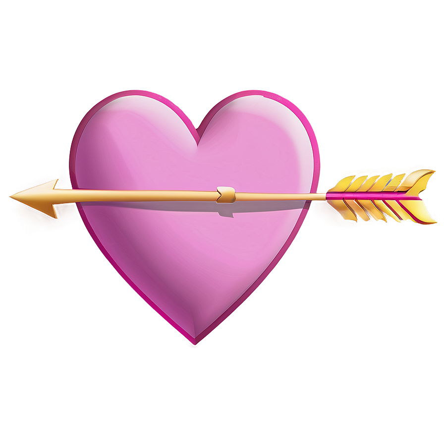 Pink Heart With Arrow Png 05232024 PNG Image