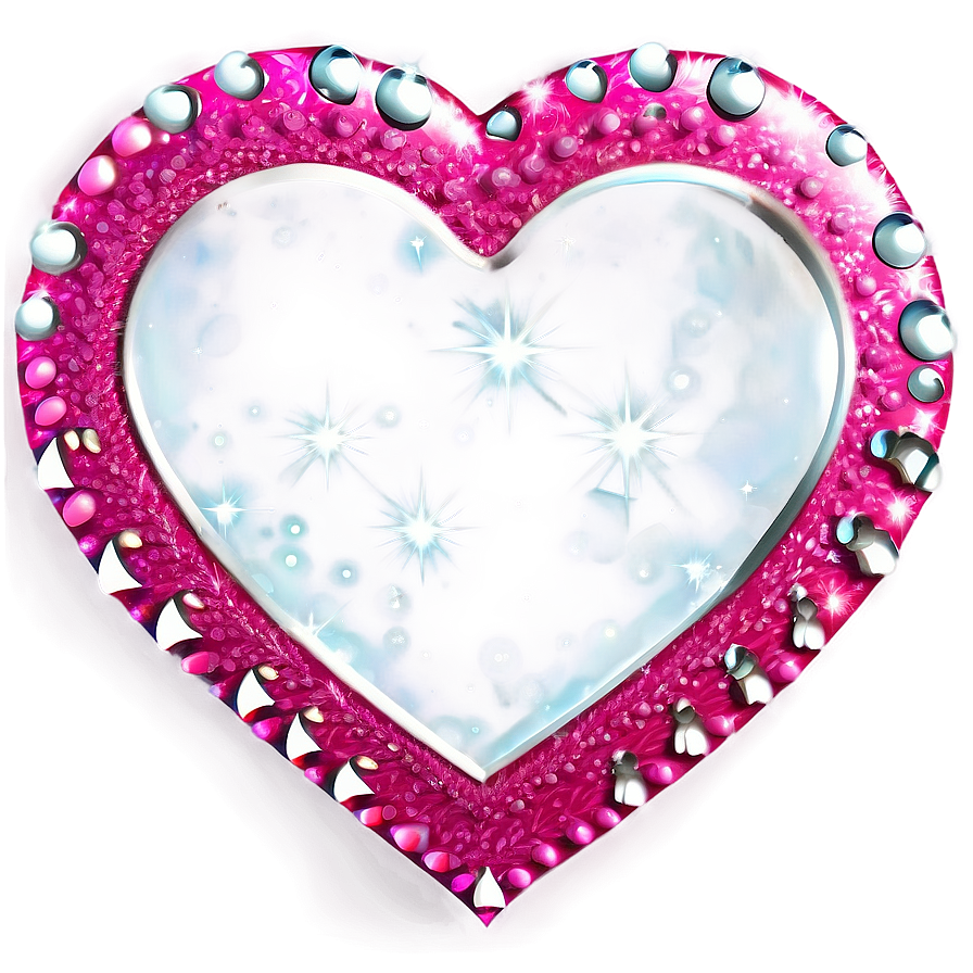 Pink Heart With Sparkles Png 05232024 PNG Image