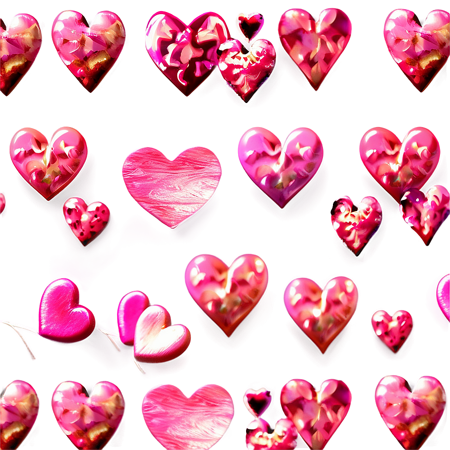 Pink Hearts Png 67 PNG Image