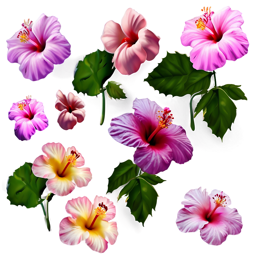 Pink Hibiscus Png Wlx PNG Image