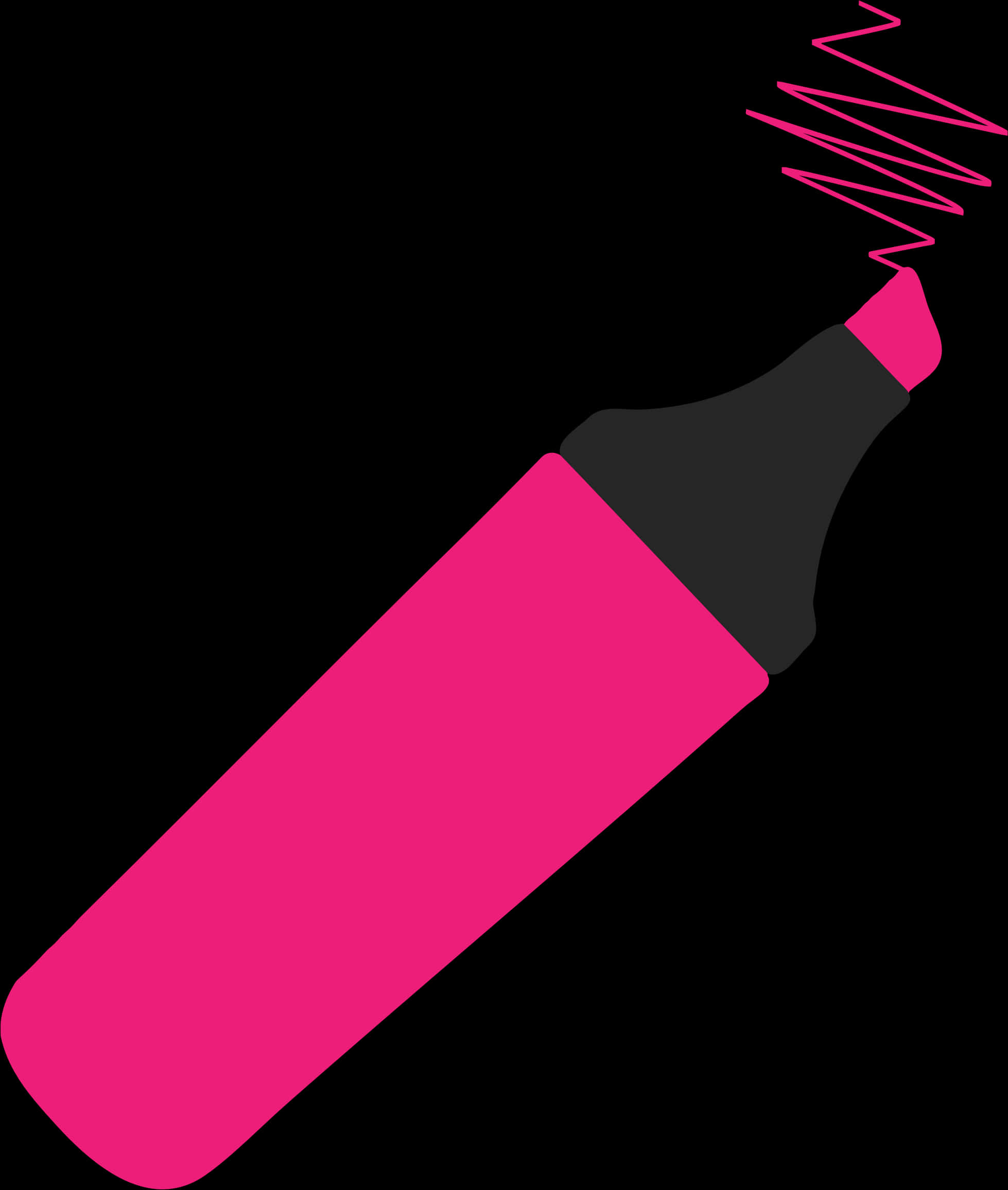 Pink Highlighter Vector Illustration PNG Image