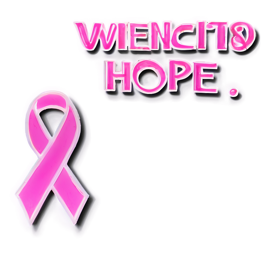 Pink Hope October Awareness Png Cwj PNG Image