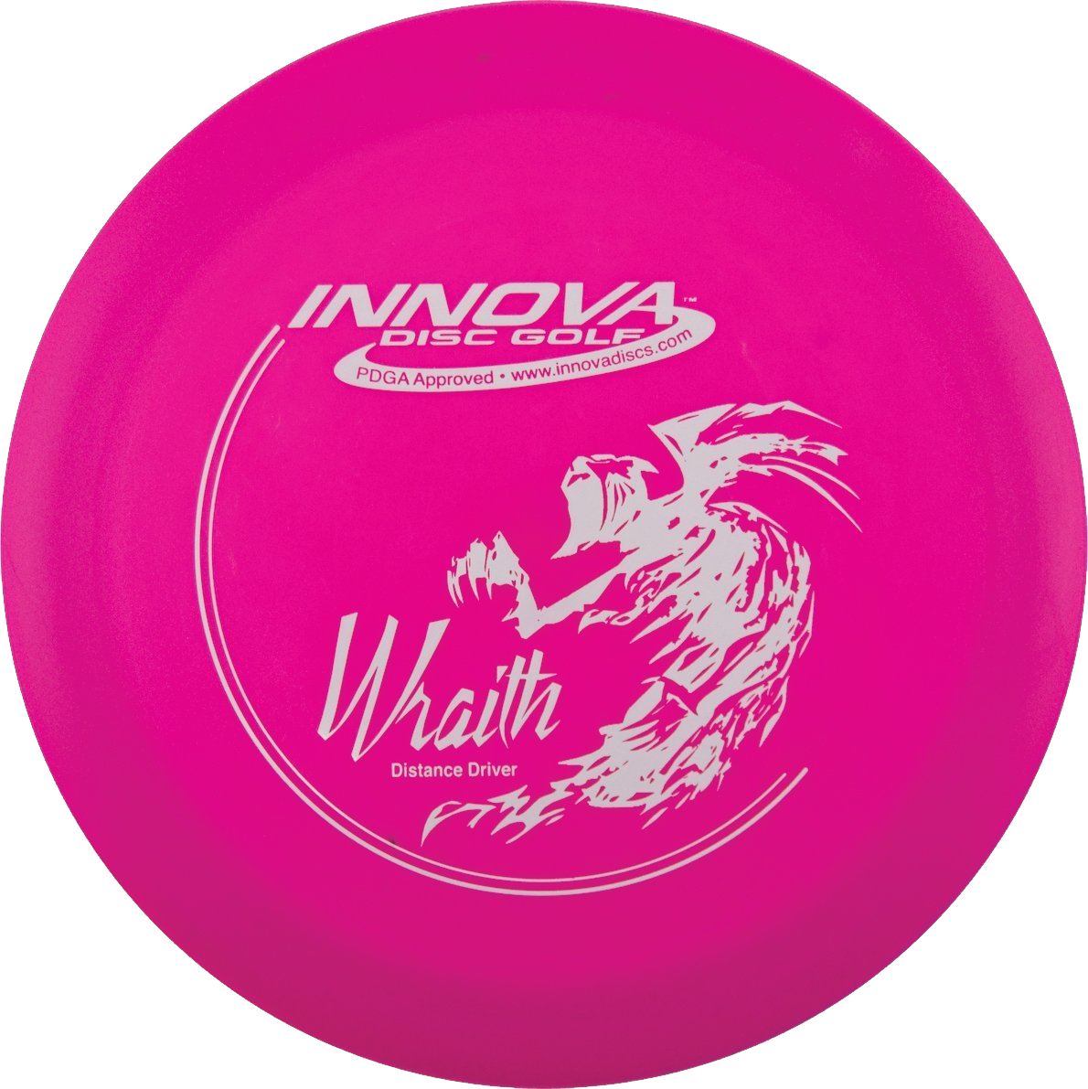 Pink Innova Wraith Disc Golf Driver PNG Image