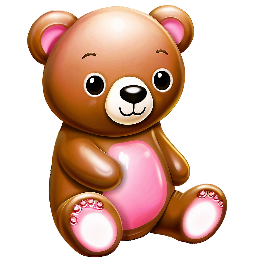 Pink Kawaii Bear Clipart Png 06292024 PNG Image