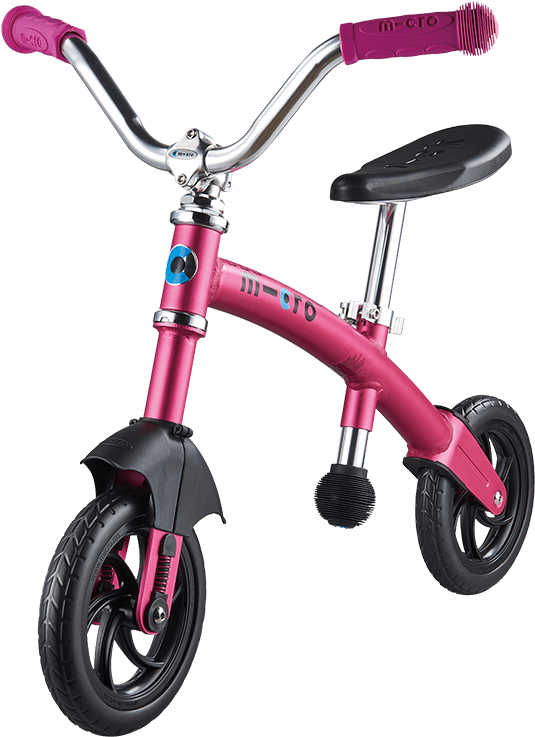 Pink Kids Scooter Isolated PNG Image