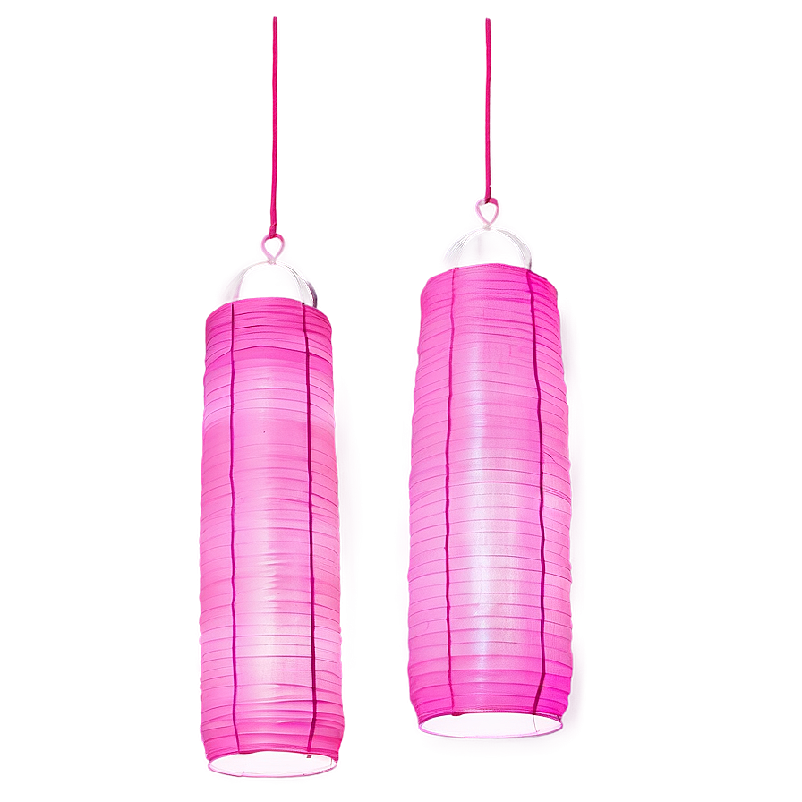 Pink Lanterns For Breast Cancer Awareness Png 4 PNG Image