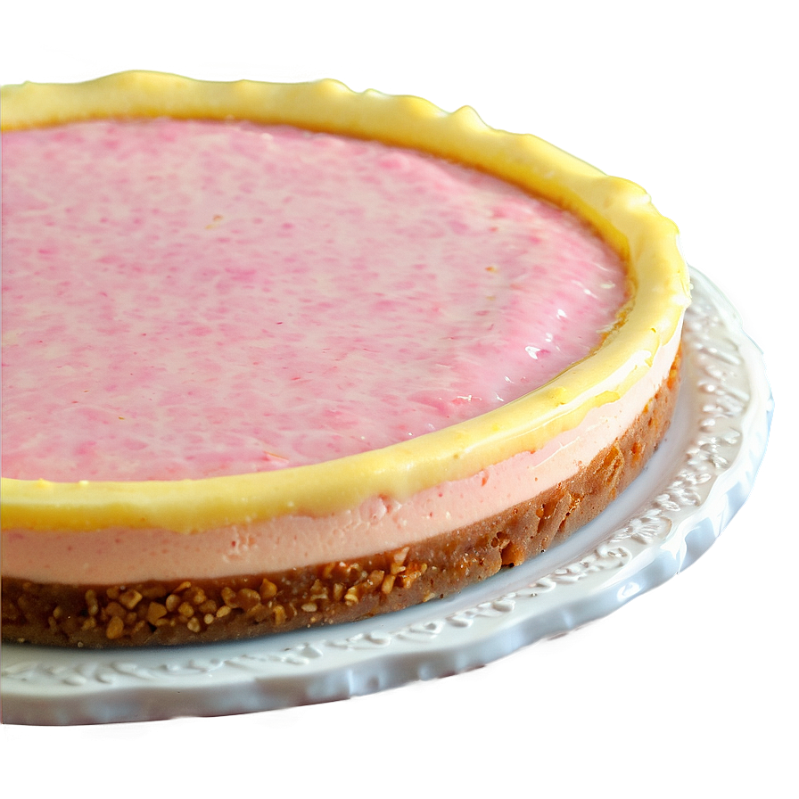 Pink Lemonade Cheesecake Recipe Png Gfn27 PNG Image