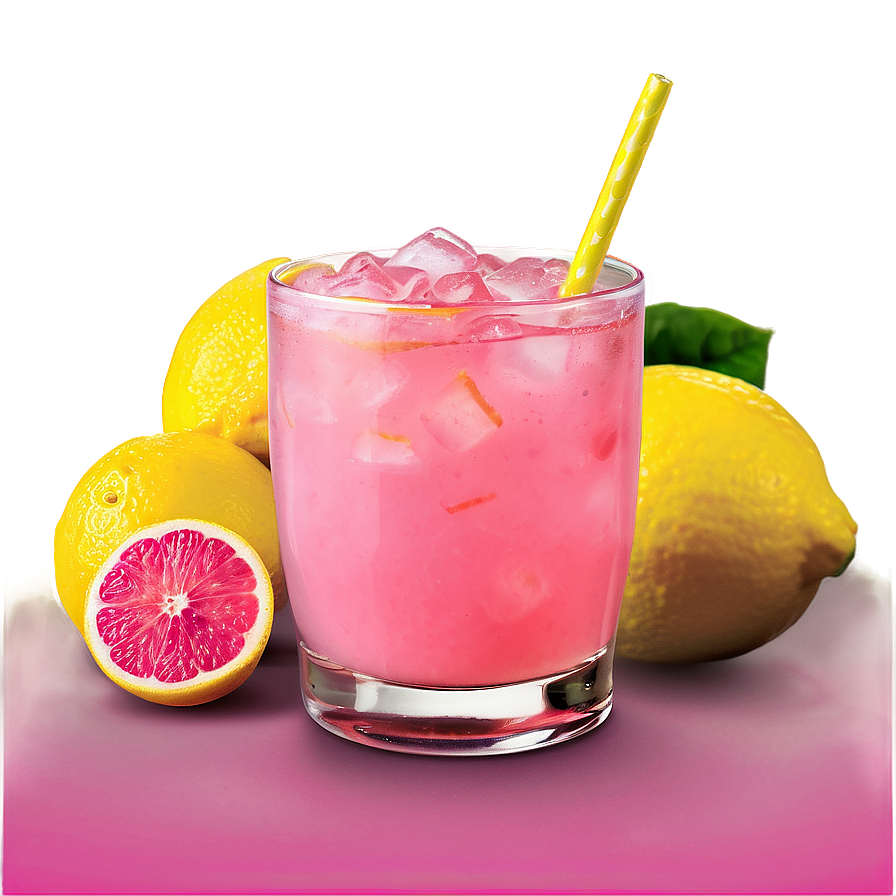 Pink Lemonade Sunrise Mocktail Png Bfy PNG Image