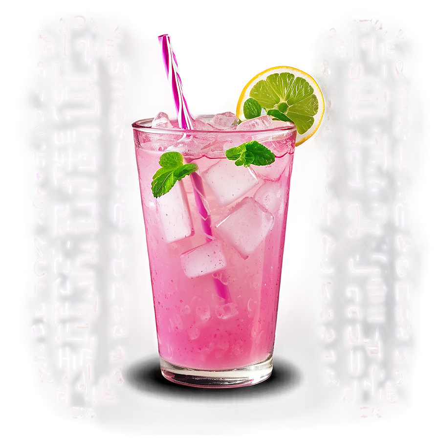 Pink Lemonade With Mint Twist Png 06212024 PNG Image