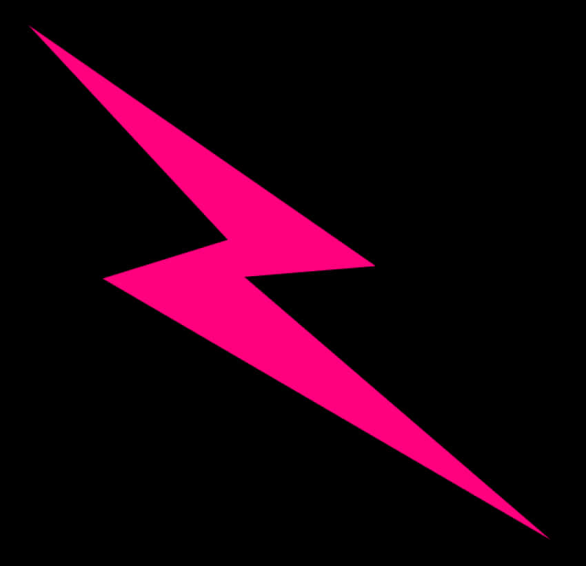 Pink Lightning Bolt Graphic PNG Image