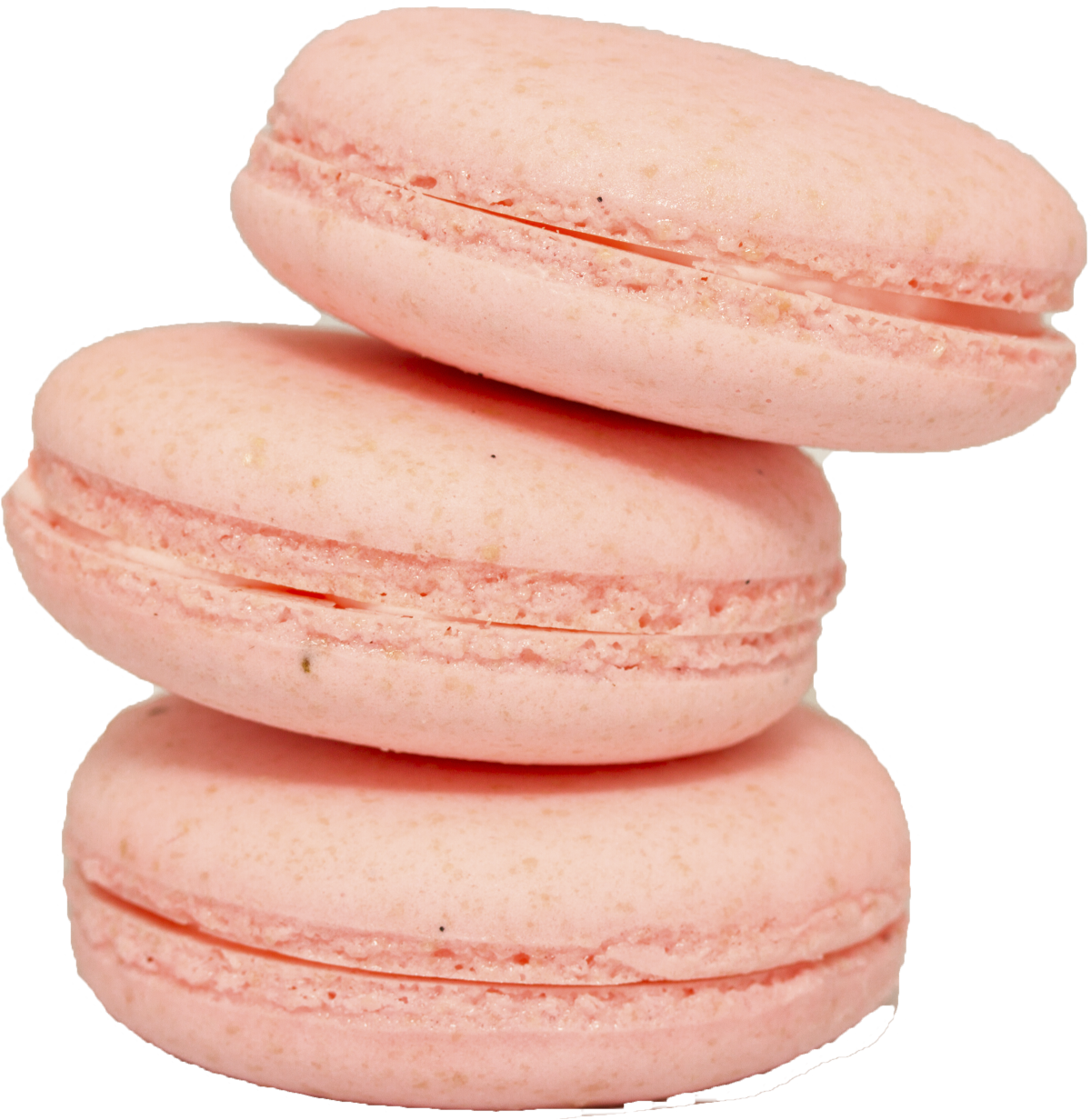 Pink Macarons Stacked PNG Image