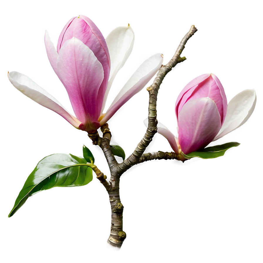 Pink Magnolia Splendor Png Hur PNG Image