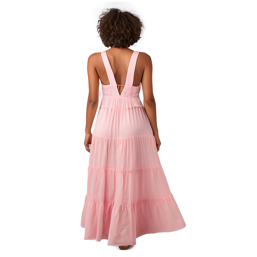 Pink Maxi Dress Png 06292024 PNG Image