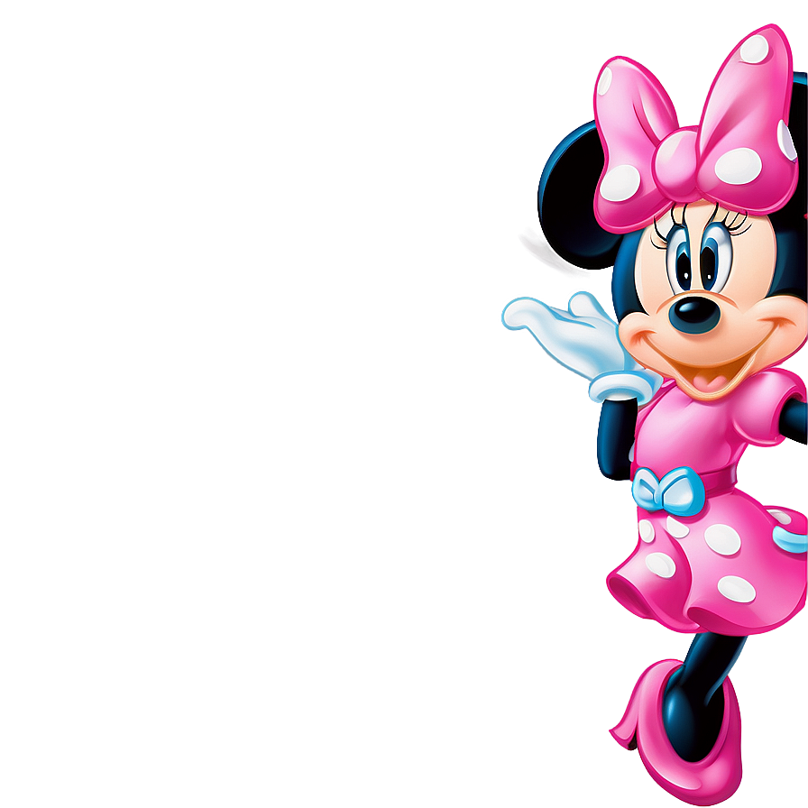 Pink Minnie Mouse Cute Pose Png Xdk PNG Image