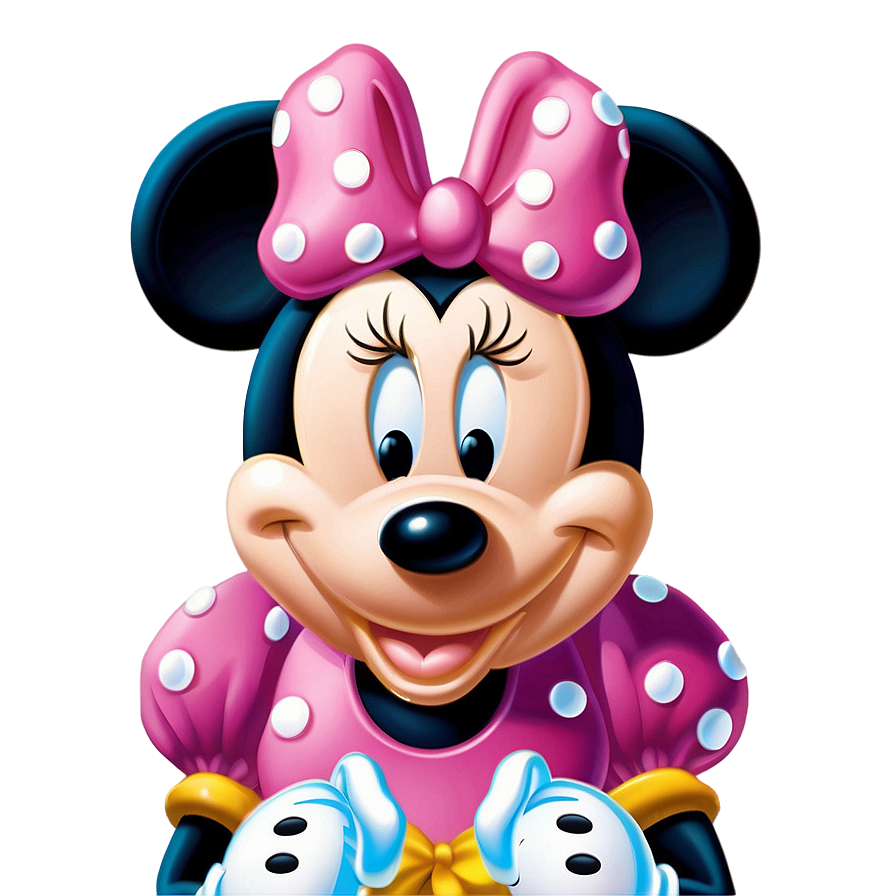 Pink Minnie Mouse Wallpaper Png Uln48 PNG Image