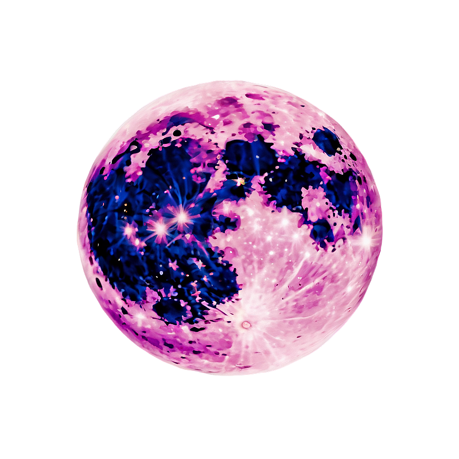 Pink Moon In Gothic Style Png Qfy19 PNG Image