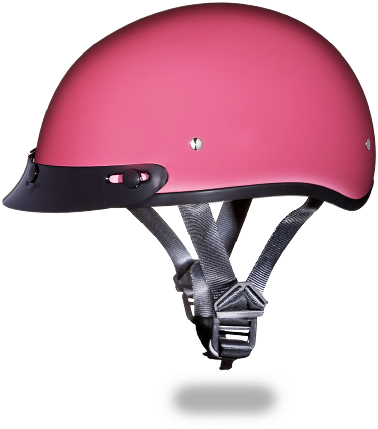 Pink Motorcycle Half Helmet PNG Image