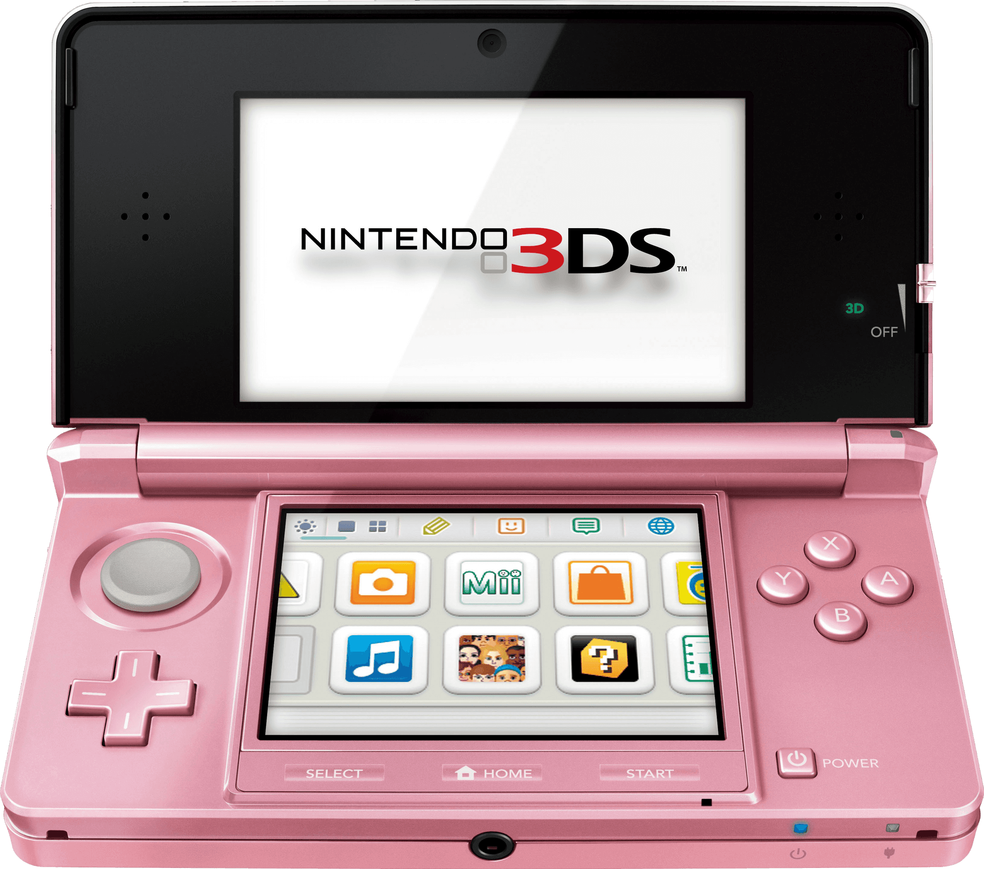 Pink Nintendo3 D S Open PNG Image