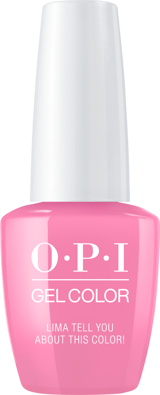 Pink O P I Gel Nail Polish Bottle PNG Image