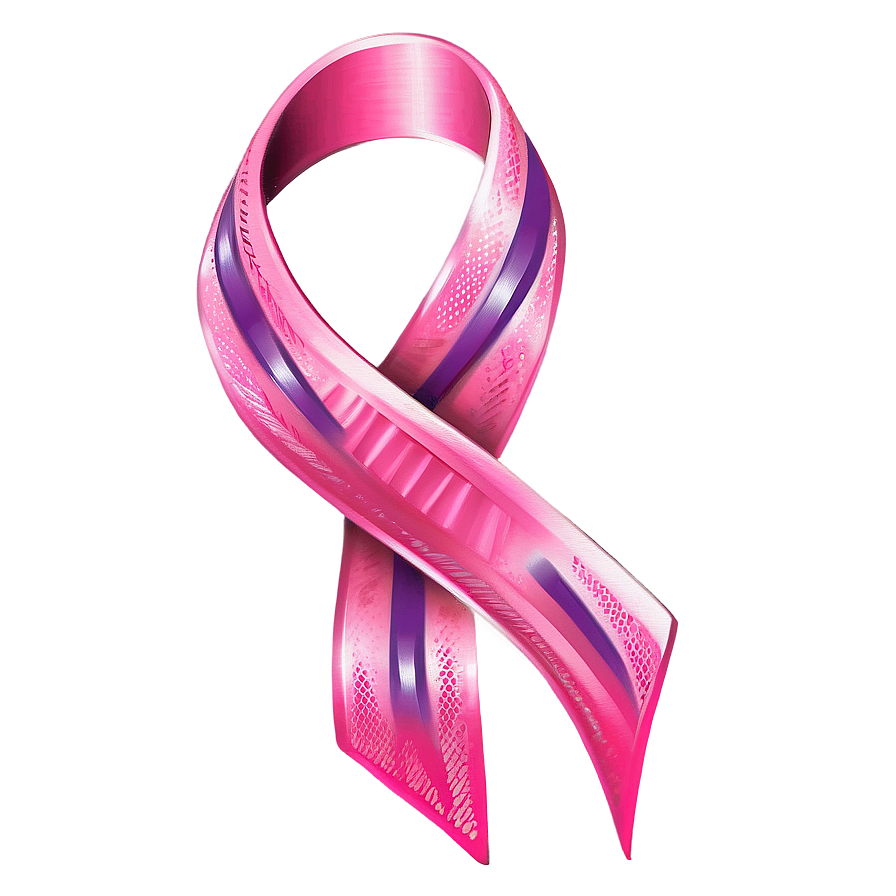 Pink October Awareness Ribbon Png Oso PNG Image