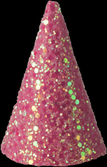 Pink Party Hat Sparkles PNG Image