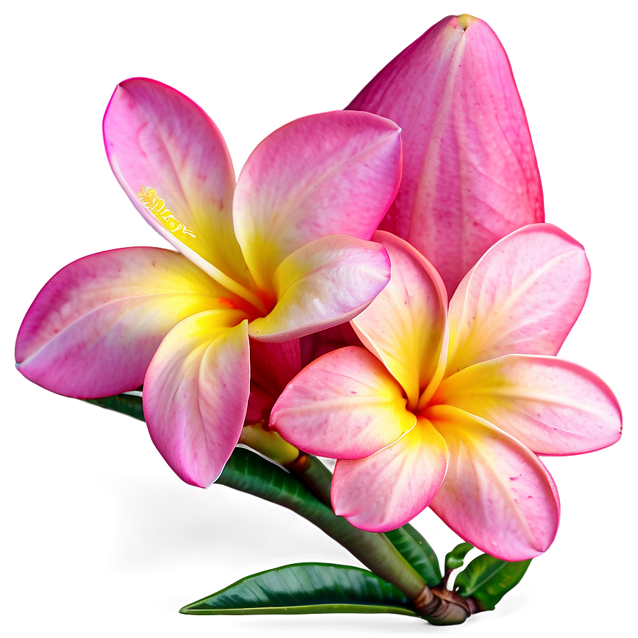 Pink Plumeria Png Hir PNG Image