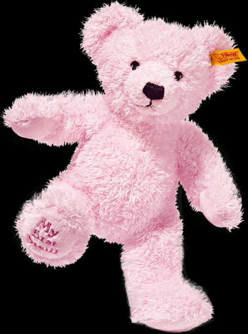 Pink Plush Teddy Bear PNG Image