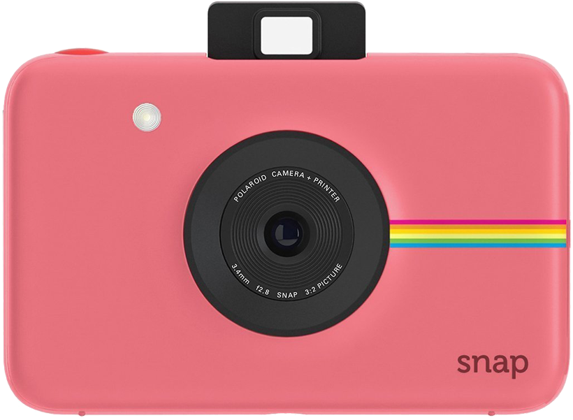 Pink_ Polaroid_ Snap_ Camera PNG Image