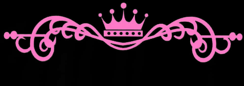 Pink Princess Crown Graphic PNG Image