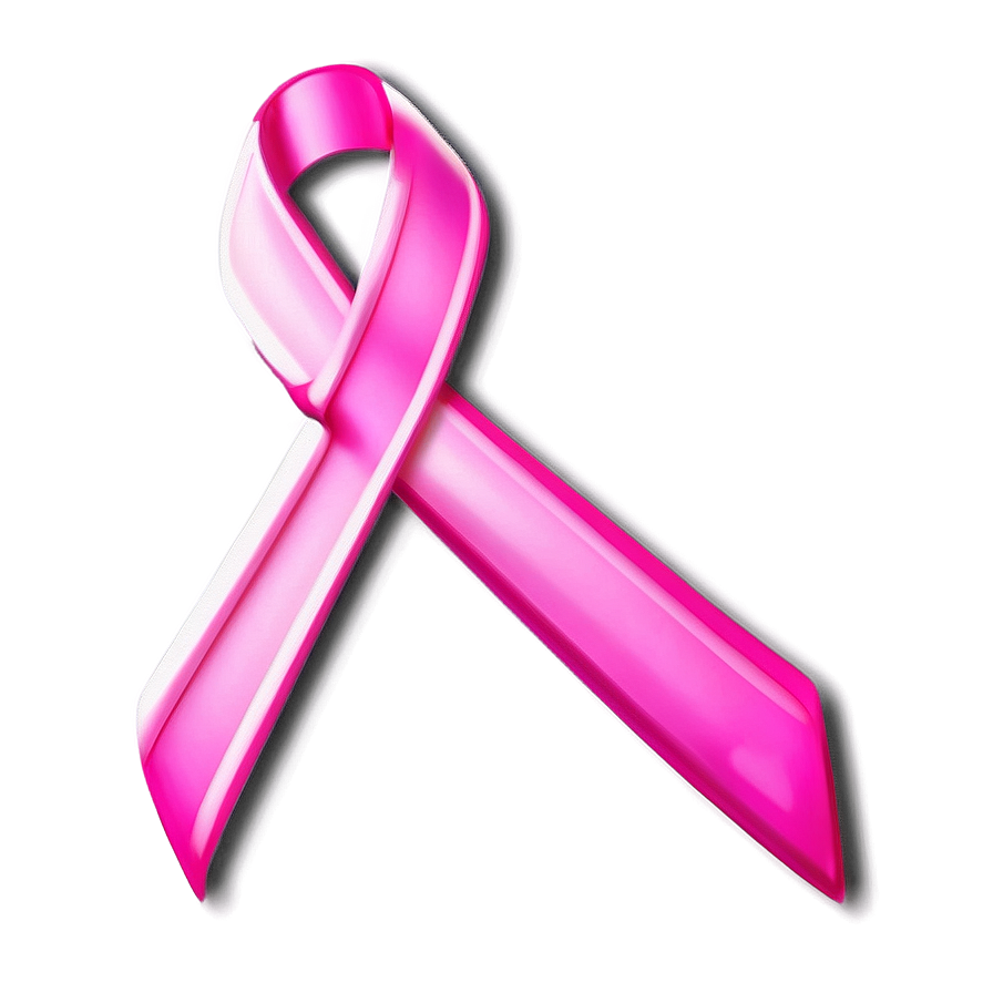 Pink Ribbon With Heart Png Ynm PNG Image