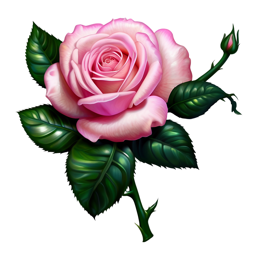 Pink Rose Border Png Qbw PNG Image