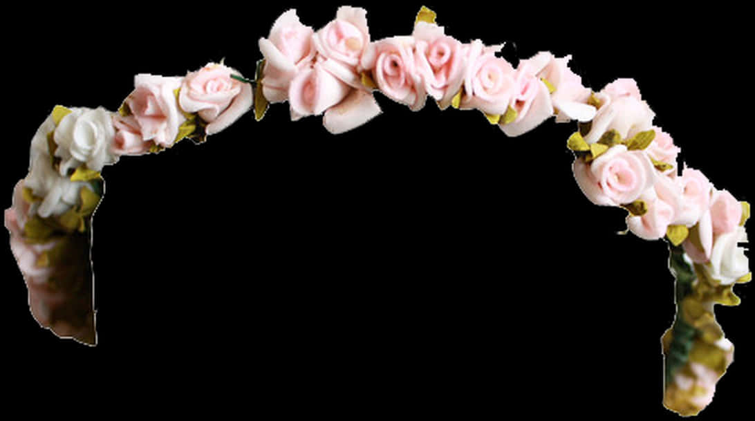 Pink_ Rose_ Flower_ Crown.png PNG Image